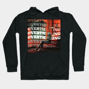 Overthinking Retro comic Vintage art Hoodie